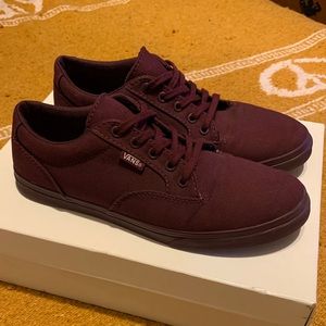 Vans maroon sneakers